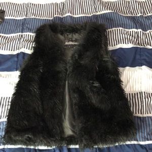 Faux fur vest